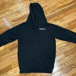 Gymshark Logo Pull Over Hoodie in Black